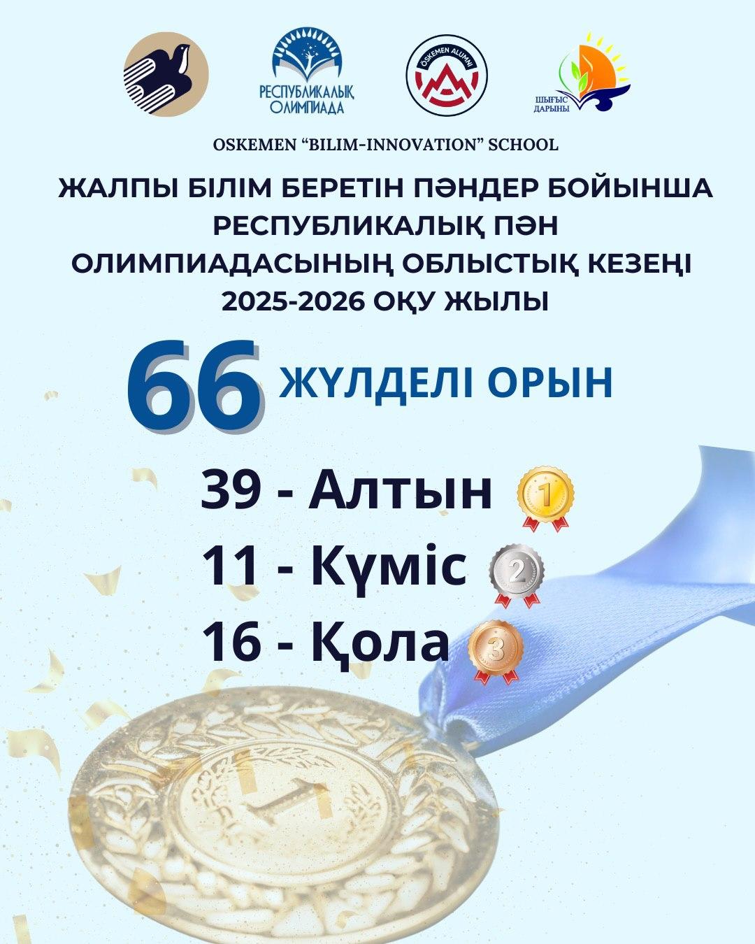 Жалпы білім беретін пәндер бойынша республикалық олимпиаданың облыстық кезеңі